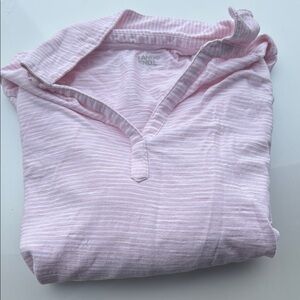 Pink Striped Lands' End Shirt